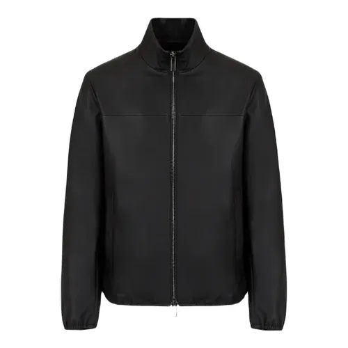 Jackets > Leather Jackets - - Emporio Armani - Modalova
