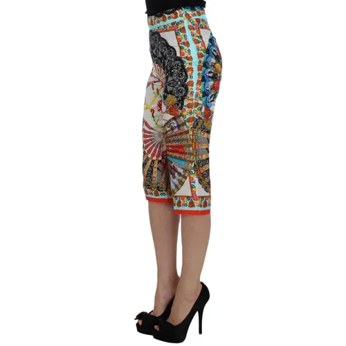 Trousers > Cropped Trousers - - Dolce & Gabbana - Modalova