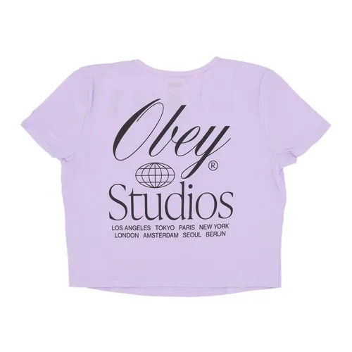 Obey - Tops > T-Shirts - Purple - Obey - Modalova
