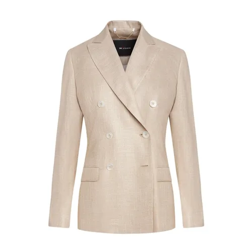 Kiton - Jackets > Blazers - Beige - Kiton - Modalova
