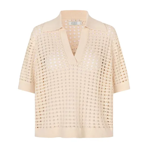 Knitwear > V-neck Knitwear - - Masai - Modalova