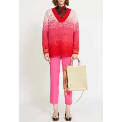 Knitwear > V-neck Knitwear - - Silvian Heach - Modalova