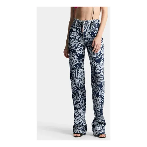Trousers > Wide Trousers - - Dsquared2 - Modalova