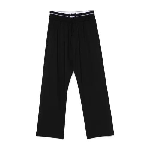Trousers > Wide Trousers - - Msgm - Modalova