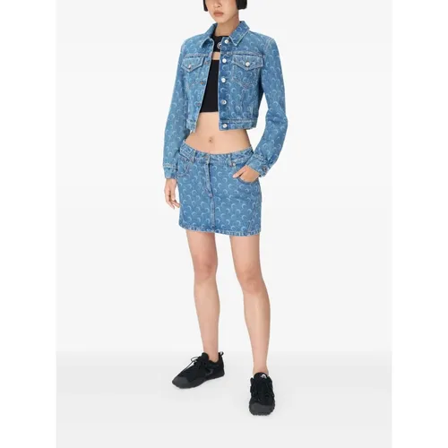 Jackets > Denim Jackets - - Marine Serre - Modalova