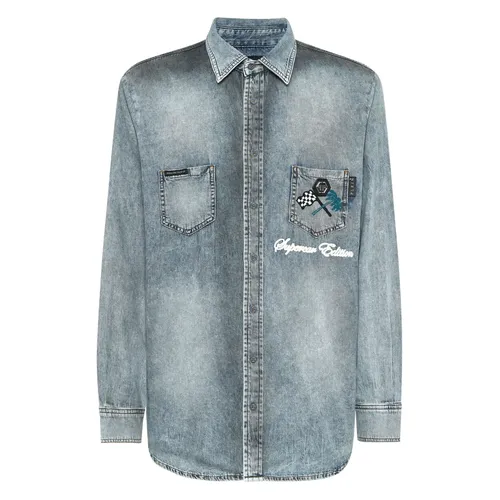 Shirts > Denim Shirts - - Philipp Plein - Modalova