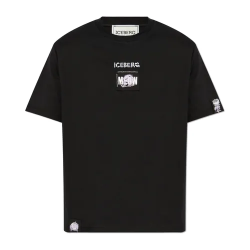 Iceberg - Tops > T-Shirts - Black - Iceberg - Modalova