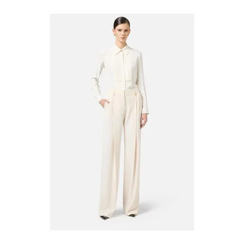 Trousers > Wide Trousers - - Elisabetta Franchi - Modalova