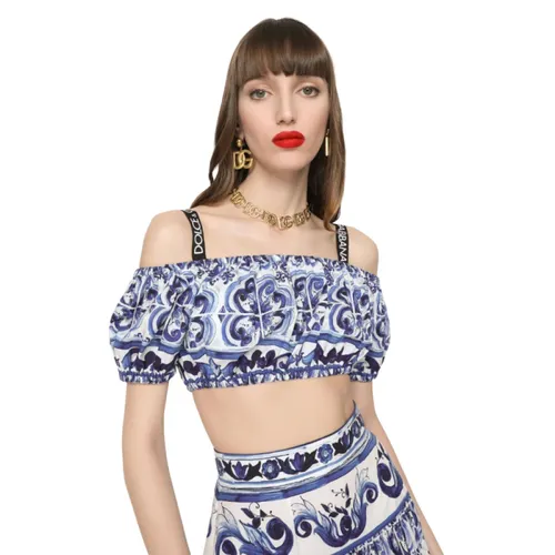 Tops > Sleeveless Tops - - Dolce & Gabbana - Modalova