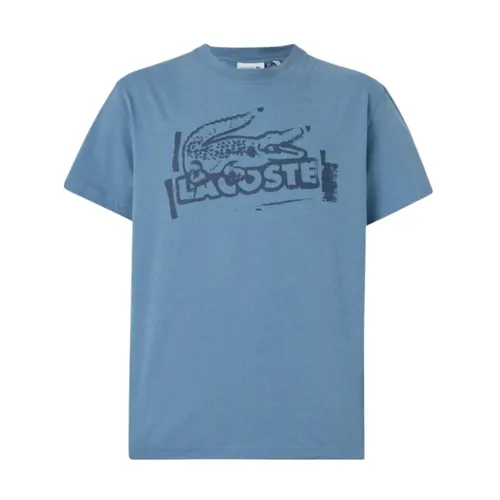 Lacoste - Tops > T-Shirts - Blue - Lacoste - Modalova