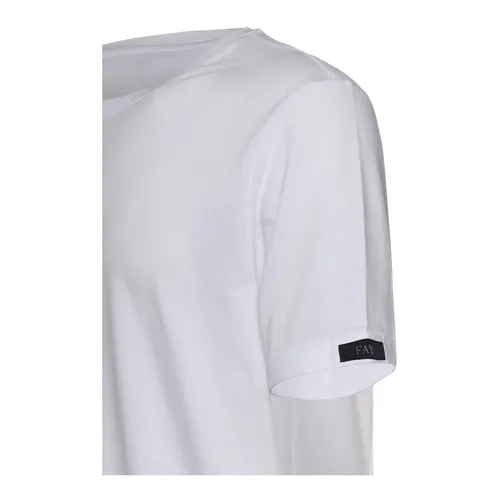 Fay - Tops > T-Shirts - White - Fay - Modalova
