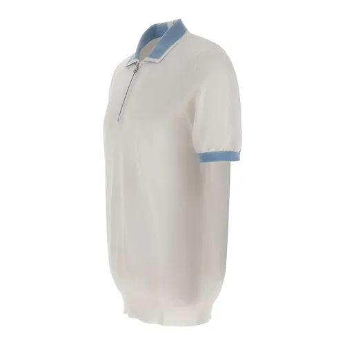 Kiton - Tops > Polo Shirts - Blue - Kiton - Modalova