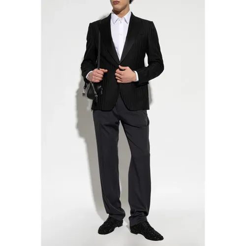 Trousers > Straight Trousers - - Dolce & Gabbana - Modalova
