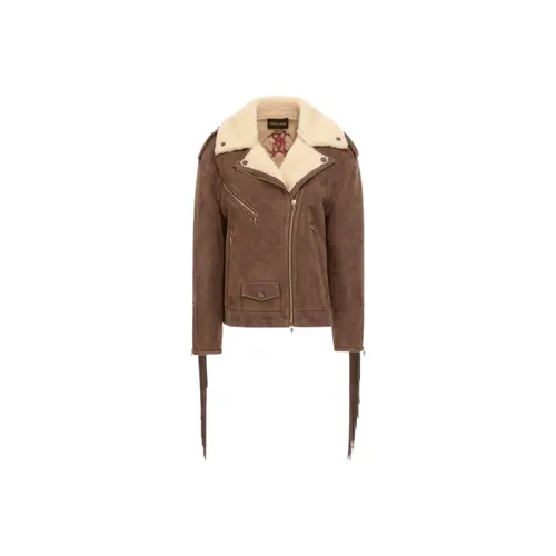 Jackets > Leather Jackets - - Roberto Cavalli - Modalova