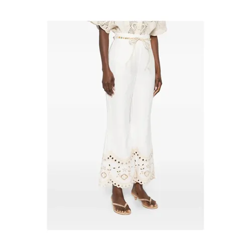 Trousers > Wide Trousers - - Zimmermann - Modalova