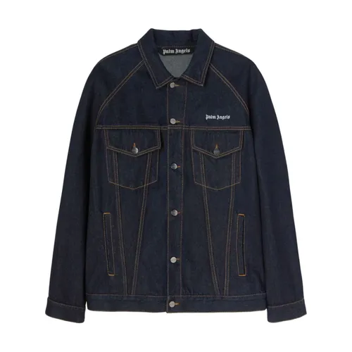 Jackets > Denim Jackets - - Palm Angels - Modalova