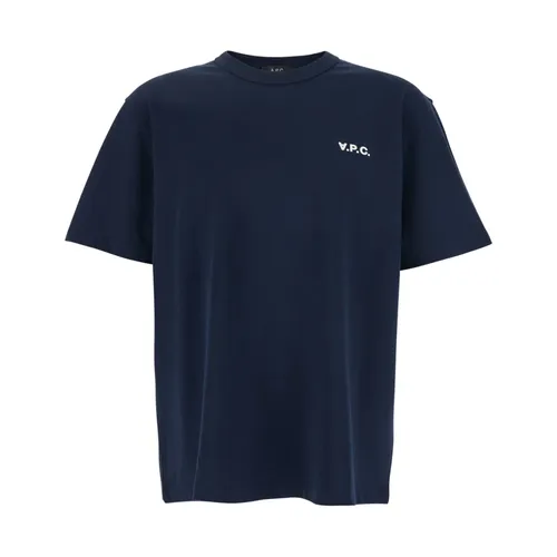 A.p.c. - Tops > T-Shirts - Blue - A.p.c. - Modalova
