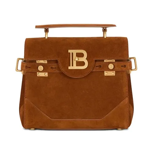 Balmain - Bags > Handbags - Brown - Balmain - Modalova