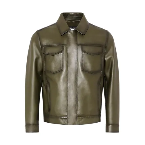 Jackets > Leather Jackets - - Yves Salomon - Modalova