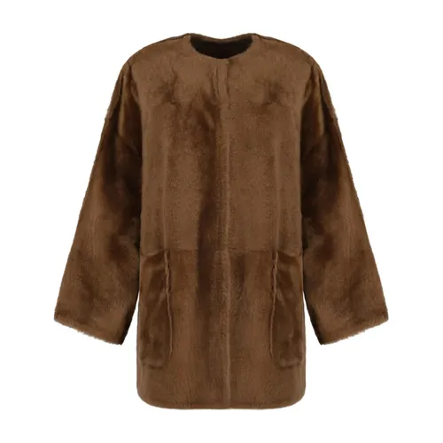 Jackets > Faux Fur & Shearling Jackets - - Max Mara - Modalova