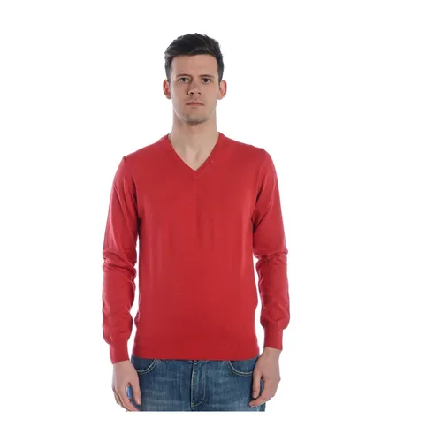 Knitwear > V-neck Knitwear - - Daniele Alessandrini - Modalova