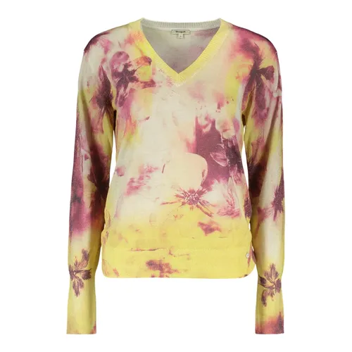 Knitwear > V-neck Knitwear - - Desigual - Modalova