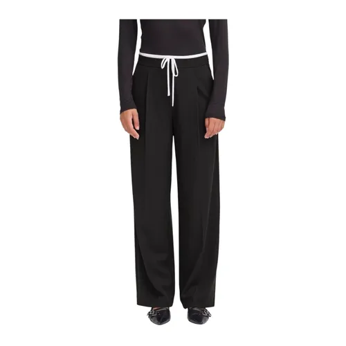 Trousers > Wide Trousers - - Ichi - Modalova