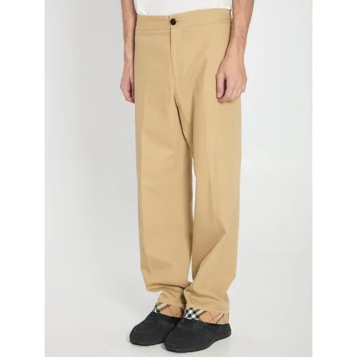 Trousers > Straight Trousers - - Burberry - Modalova