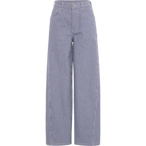 Trousers > Wide Trousers - - Mads Nørgaard - Modalova