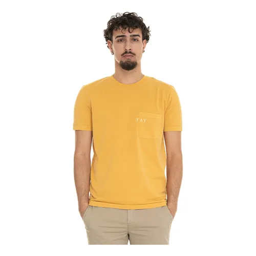 Fay - Tops > T-Shirts - Yellow - Fay - Modalova