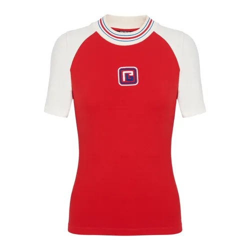 Balmain - Tops > T-Shirts - Red - Balmain - Modalova