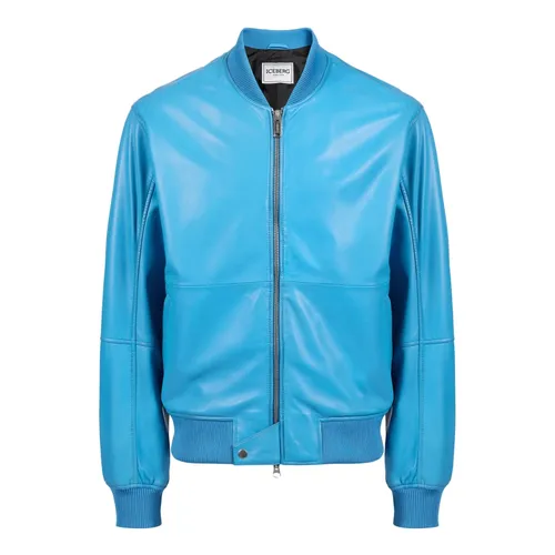 Jackets > Leather Jackets - - Iceberg - Modalova