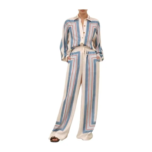 Trousers > Wide Trousers - - Zimmermann - Modalova