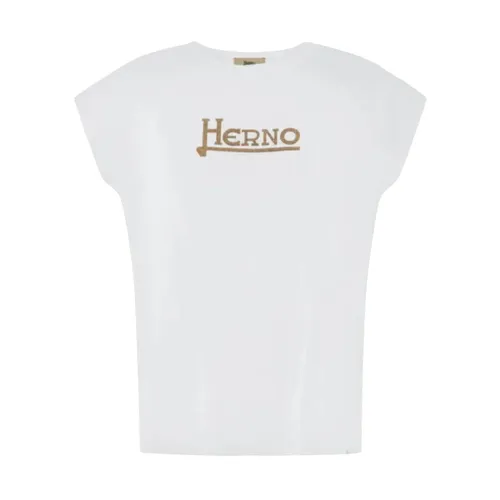 Herno - Tops > T-Shirts - White - Herno - Modalova