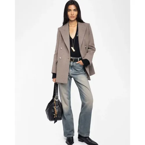 Coats > Double-Breasted Coats - - Zadig & Voltaire - Modalova