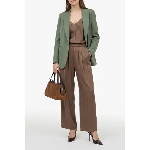 Trousers > Straight Trousers - - Forte Forte - Modalova