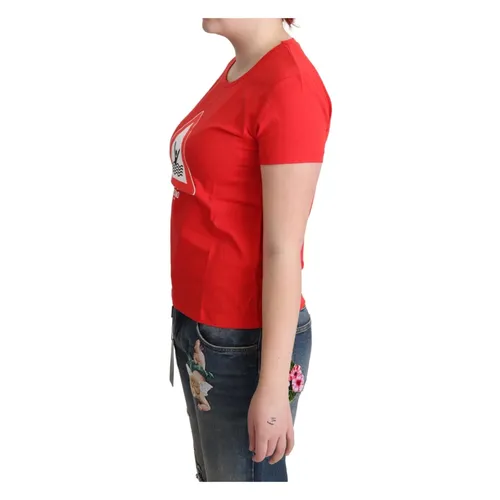 Moschino - Tops > T-Shirts - Red - Moschino - Modalova