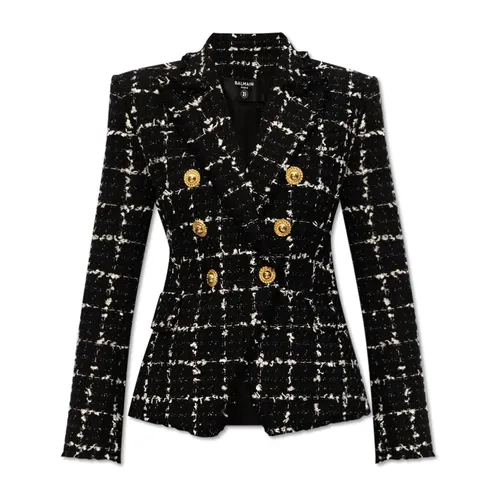 Jackets > Tweed Jackets - - Balmain - Modalova