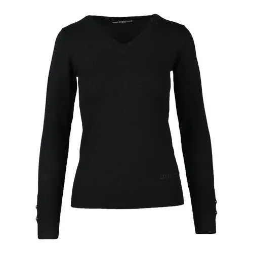 Knitwear > V-neck Knitwear - - Guess - Modalova