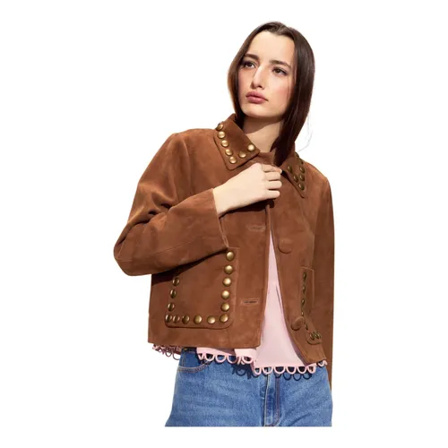 Jackets > Leather Jackets - - Cynthia Rowley - Modalova