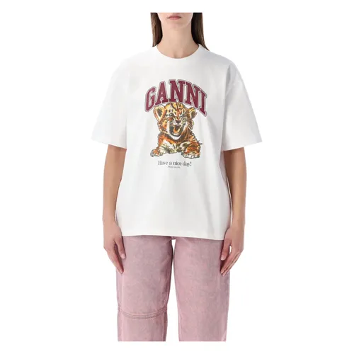 Ganni - Tops > T-Shirts - White - Ganni - Modalova