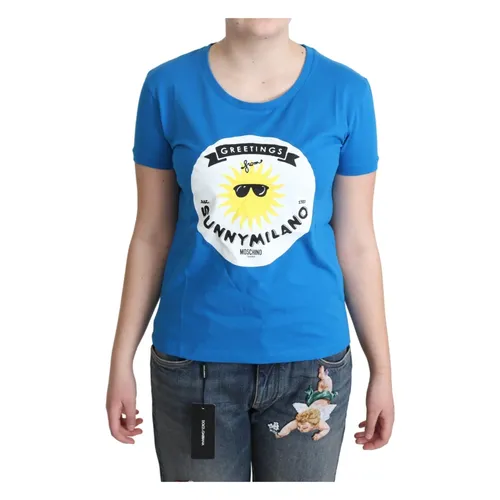 Moschino - Tops > T-Shirts - Blue - Moschino - Modalova