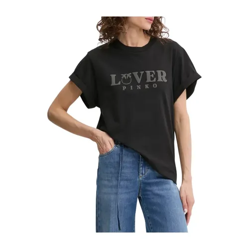 Pinko - Tops > T-Shirts - Black - Pinko - Modalova