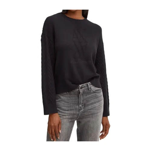 Knitwear > Round-neck Knitwear - - Armani Exchange - Modalova