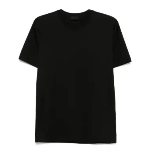 Moncler - Tops > T-Shirts - Black - Moncler - Modalova