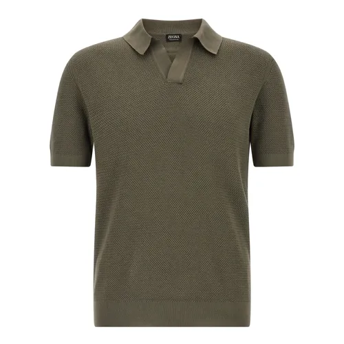 Zegna - Tops > Polo Shirts - Gray - Zegna - Modalova