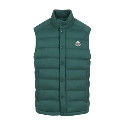 Moncler - Jackets > Vests - Green - Moncler - Modalova