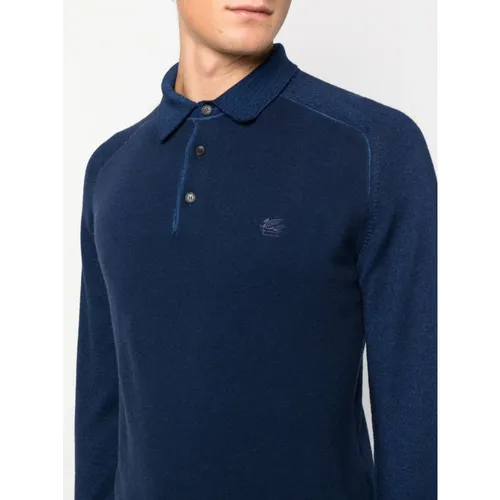 Etro - Tops > Polo Shirts - Blue - Etro - Modalova