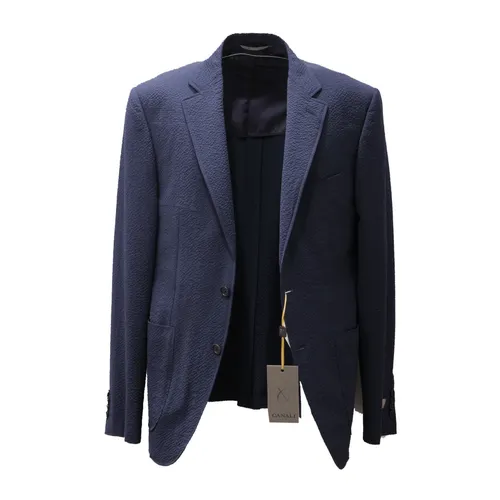 Canali - Jackets > Blazers - Blue - Canali - Modalova