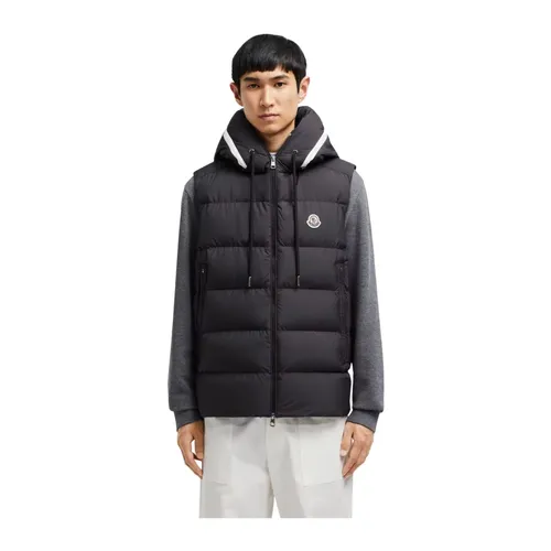 Moncler - Jackets > Vests - Black - Moncler - Modalova